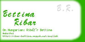 bettina ribar business card